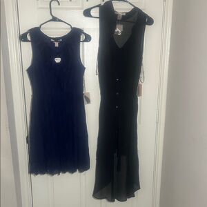 Forever 21 Black and Navy High Low Dresses